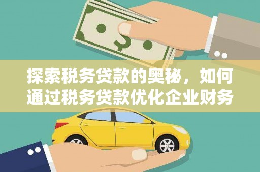 长武探索税务贷款的奥秘，如何通过税务贷款优化企业财务