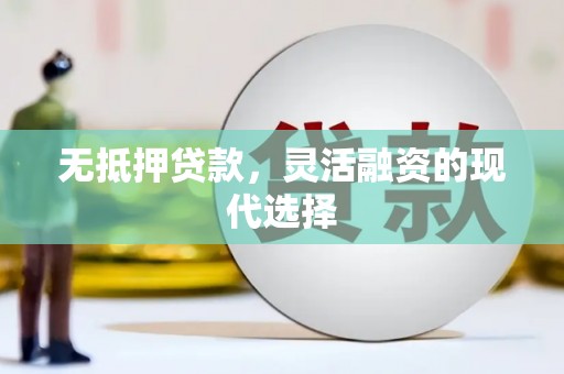 长武无抵押贷款，灵活融资的现代选择