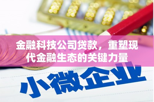 长武金融科技公司贷款，重塑现代金融生态的关键力量