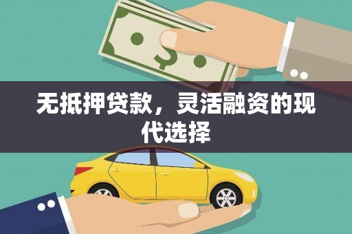 长武无抵押贷款，灵活融资的现代选择