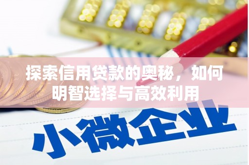 长武探索信用贷款的奥秘，如何明智选择与高效利用