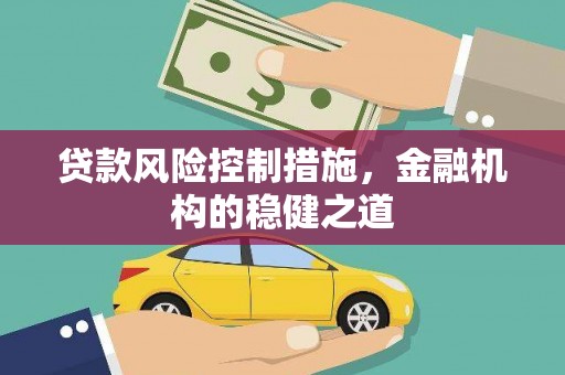 长武贷款风险控制措施，金融机构的稳健之道