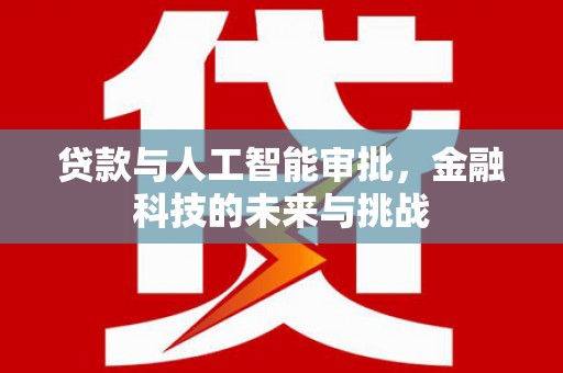 长武贷款与人工智能审批，金融科技的未来与挑战