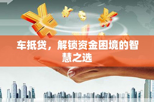 长武车抵贷，解锁资金困境的智慧之选