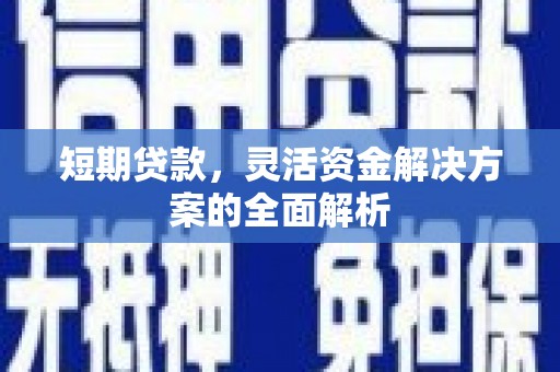 长武短期贷款，灵活资金解决方案的全面解析